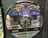 F-1 Live Information for Sega Saturn - Japan Region Authentic Disc Only ... - £8.75 GBP