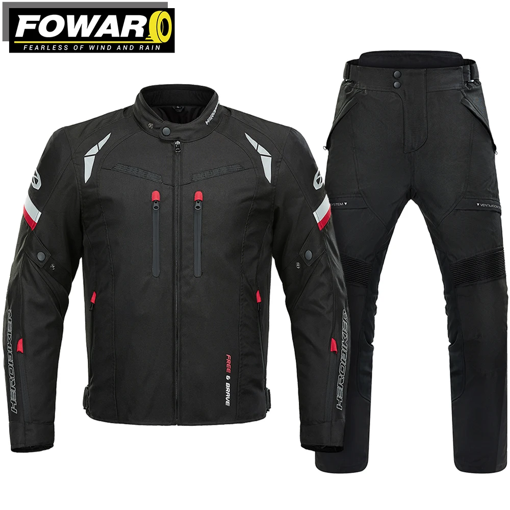 Motorcycle Jacket Pants Wear-resistant Motocross Jacket Waterproof Motorbiker - £130.71 GBP+