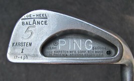 Ping 5 Iron Karsten 1 RH Steel Shaft 37.5&quot; Black Dot 1st Ed. Golf Pride - $12.86
