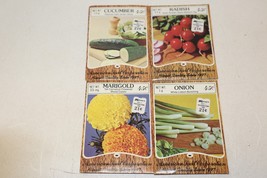 VTG 1983 American Seed Co. 4 Full Packets Vegetable &amp; Marigold New Haven... - £6.26 GBP