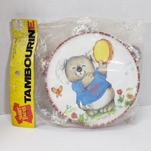 Vintage Shirt Tales Tambourine Musical Toy Made In Usa 7 Inch Round - £16.98 GBP
