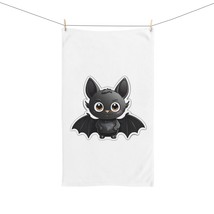 Cute Cartoon Bat Hand Towel, Soft and Chic Bathroom Accessory, 100% Polyester Fr - £14.54 GBP