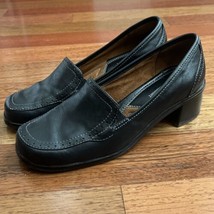 Naturalizer Black Leather Loafer Slip On Womens 7.5 Dress Casual Career ... - $24.74