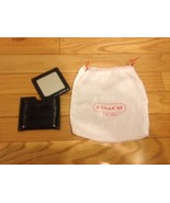 Authentic COACH Makeup Framed Case &amp; Storage Bag Sturdy Genuine Leather ... - $533.02 MXN