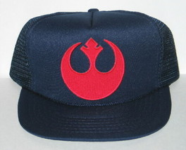 Star Wars Rebel Alliance Red Squadron Logo Patch on a Black Baseball Cap Hat NEW - £11.62 GBP