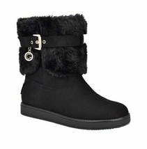 G by Guess Women Fuzzy Winter Booties Adlea Size US 5M Black Multi Fabric - £29.44 GBP