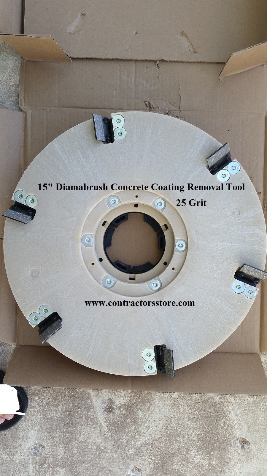 Diamabrush 15&quot; Concrete Thin Mil, Epoxies, Adhesives Coating Removal Tool  - $360.24
