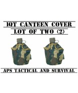 NEW 2 Pack Tactical Military 1qt Canteen COVER w Alice Clips Pouch WOODL... - $24.70