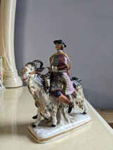 1890s Antique Samson for Chelsea French Porcelain Figurine Tailor Riding a Goat - £216.60 GBP