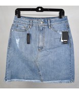 AFRM Denim Fitted Decon Skirt Light Wash 30 NWT Womens - $47.54 CAD