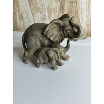 HG&amp;G Elephant Mother Baby Figurine Ceramic Made in Thailand Collectible ... - $19.99