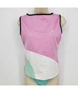 Yoga Top So Sporty Sleeveless Juniors Large w/Self Bra Color-Block Boat ... - $10.00