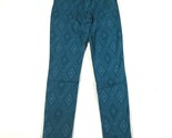 Nuovo Sanctuary Pantaloni Donna 26 Blu Azteco Sud-Ovest Tribale Super Sk... - $37.03