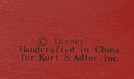 Vintage  Kurt S. Adler Disney Mickey Mouse &amp; Friends Wooden Christmas Ornament - £10.98 GBP