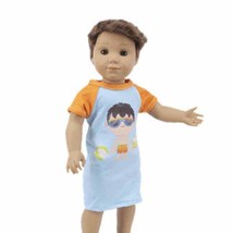 Doll Clothes Gift Blue Suitcase Pajamas Socks Fit American Girl &amp; 18&quot; Do... - £8.65 GBP