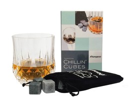 Chillin&#39; Cubes - America&#39;s Finest Bourbon &amp; Whiskey Rocks -Set of 16 Stones - £13.54 GBP
