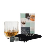 Chillin&#39; Cubes - America&#39;s Finest Bourbon &amp; Whiskey Rocks -Set of 16 Stones - £13.32 GBP