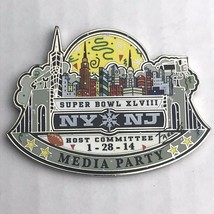 Super Bowl XLVIII Media Party Pin NFL NY NJ Host Committee 1-28-14 by Fa... - £39.80 GBP