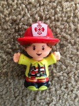 Fisher Price Mattel Little People FIREMAN Firefighter Fire Girl in Yello... - £3.92 GBP