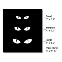 CAT EYES  - 3rd Third Brake Light Vinyl Decal Mask Kit Vinyl Color: Black - $11.99