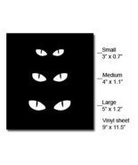 CAT EYES  - 3rd Third Brake Light Vinyl Decal Mask Kit Vinyl Color: Black - $11.99