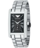 EMPORIO ARMANI AR0156 CLASSIC STAINLESS STEEL GENTS WATCH - £119.83 GBP