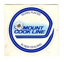 Mount Cook Line Sticker Airline Going Places in New Zealand - $11.88