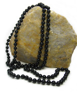 Sosi B. Gemstone Hand-Knotted Endless Necklace, Black Agate - $30.00