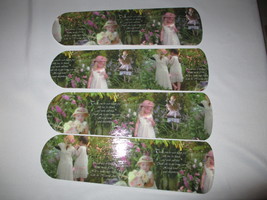 Custom~Gorgeous Garden Babies & Girls Sisters Photographic Ceiling Fan Must See - £93.37 GBP