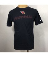 Nike Arizona Cardinals Football Cotton T-shirt Mens Medium Black Bird Ch... - £23.43 GBP