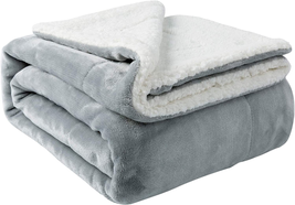 NANPIPER Sherpa Blanket Twin Thick Warm Blanket for Winter Bed Super Soft Fuzzy  - £33.36 GBP