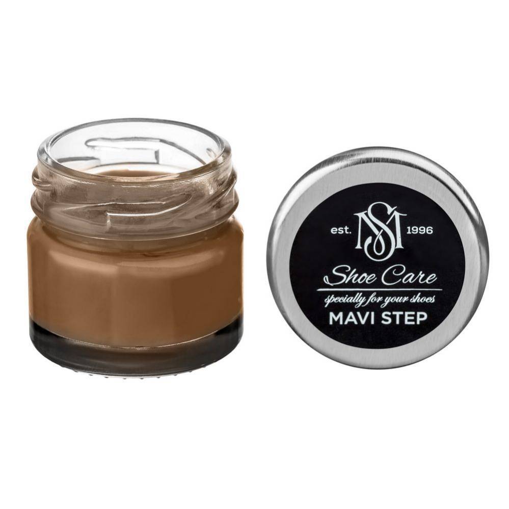 MAVI STEP Creme de Beaute Leather Shoe Cream - 177 Lt. Grey Yellow Brown... - $14.99