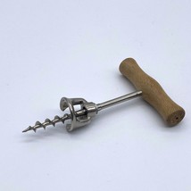 Wood &quot;T&quot; Handle Corkscrew Waiter Made in Italy Wooden Vintage  - £7.04 GBP