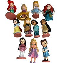 Disney Animators Collection Mini Princess Lot of 11 PVC 3&quot; Figures Dolls - £19.77 GBP