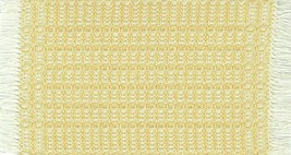 Artisan Handwoven Dollhouse Rug 4&quot;x6&quot; Butter Honey #36, Cotton - £23.99 GBP