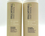 Paul Mitchell Clean Beauty Everyday Shampoo &amp; Conditioner  Vegan 33.8 oz - £44.55 GBP