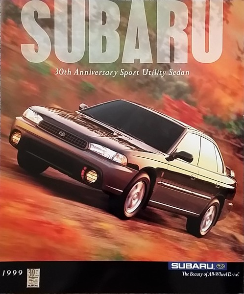 1998/1999 Subaru SPORT UTILITY SEDAN 30th ANNIVERSARY brochure folder US 98 - $8.00