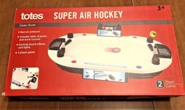 USED Totes Super Air Hockey 2 Player Game: Lightweight/Portable - £9.10 GBP