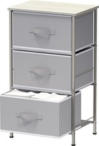 Simple Houseware Nightstands Dresser For Bedroom 3-Tier Organizer Drawer... - $818.62 MXN