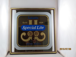 Vintage Bar Mirror - Labatt&#39;s Lite Special - Awesome Graphic with Cool F... - £99.79 GBP