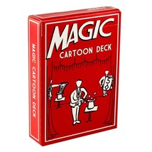 Magic Cartoon Deck - Selected Card is Pulled Out of a Hat By Cartoon Magician! - £7.15 GBP