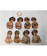 Petite Gift Tags Victorian Women &quot;Glamour Girls&quot; Victorian Scraps Christmas - $9.99 CAD