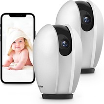 Laview Baby Monitor Camera With Phone App (2 Pack+2 32Gb Sd, Works With ... - £59.94 GBP