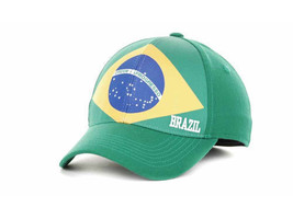 Brazil Olympic National Pride Top of the World Green Flex Fit Cap Hat - $17.09