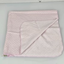 Circo White Pink Polka Dot Cotton Flannel Baby Receiving Blanket - £19.46 GBP