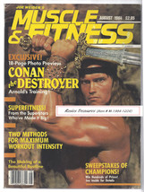 Terminator Arnold as Conan the Barbarian Muscle and Fitness Magazine August 1984 - £23.97 GBP