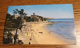 Portugal - The beach at Estoril - Pan Am Airlines Postcard - Unposted - £6.68 GBP