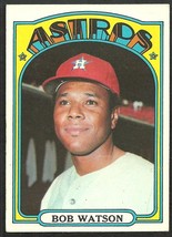 Houston Astros Bob Watson 1972 Topps Baseball Card # 355 vg/ex - £0.70 GBP