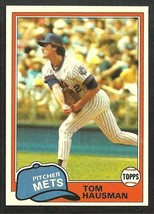 New York Mets Tom Hausman 1981 Topps Baseball Card # 359 nr mt - £0.39 GBP
