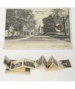 Main Street Middlebury Vermont VT RPPC Photo Antique Postcard Fold-out 1906 - $45.70 CAD